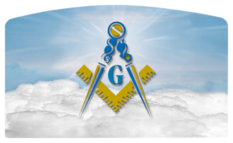 DACRO-370-BL Masonic Lodge Clouds Blue